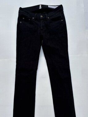 Rag & Bone Capri Low Rise Jeans Black W1526M170BLA - Size 25
